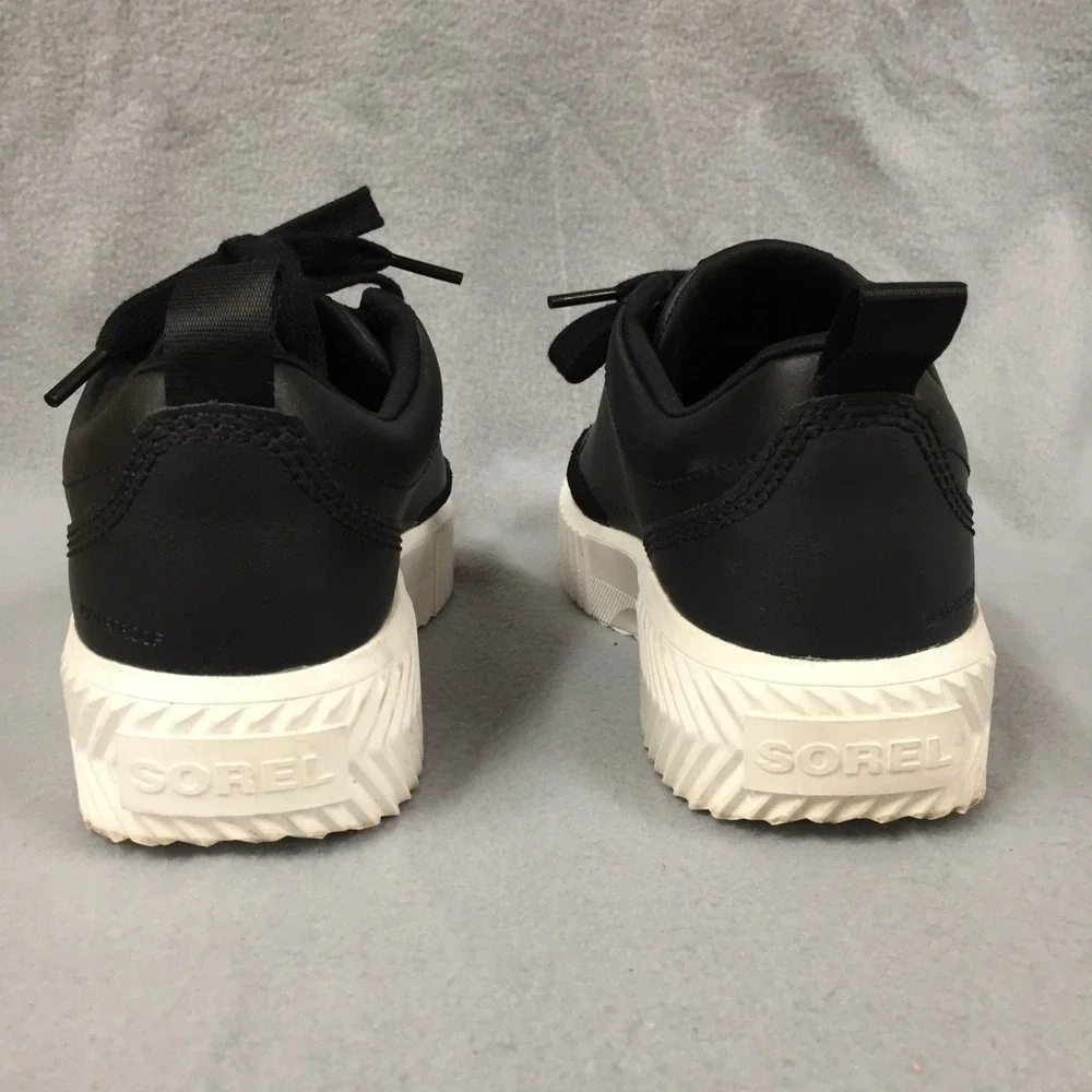 Sorel Out N About III Low Waterproof‎ Sneakers Black Sea Salt NL5139-010 USA 8